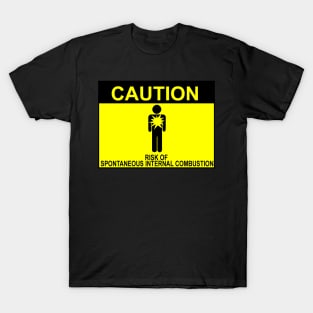 CAUTION risk of explosion T-Shirt